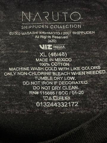 【中古品】【メンズ】 NARUTO 疾風伝 うずまきナルト SS PRINT TEE プリントTシャツ トップス 146-250413-ks-09-min サイズ：XL カラー：ブラック 万代Net店