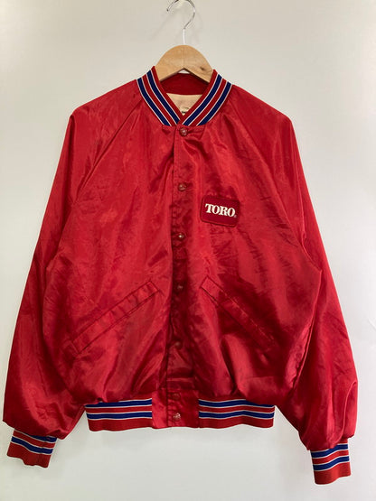 【現状渡し品】【メンズ】 KING LOUIE 80's NYLON STADIUM JACKET キングルイ USA製 ナイロンスタジャン アウター 146-250517-yn-12-min サイズ：M カラー：レッド 万代Net店