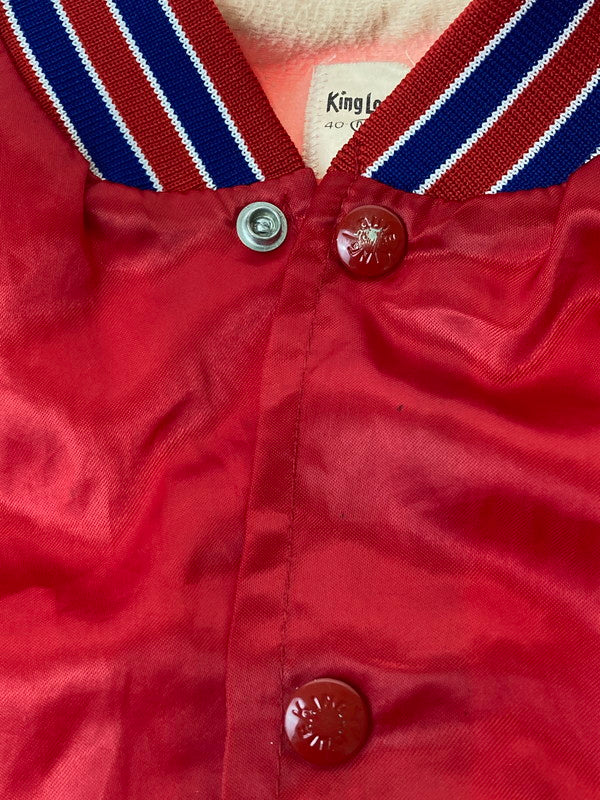 【現状渡し品】【メンズ】 KING LOUIE 80's NYLON STADIUM JACKET キングルイ USA製 ナイロンスタジャン アウター 146-250517-yn-12-min サイズ：M カラー：レッド 万代Net店