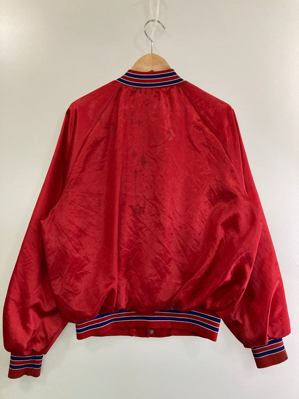 【現状渡し品】【メンズ】 KING LOUIE 80's NYLON STADIUM JACKET キングルイ USA製 ナイロンスタジャン アウター 146-250517-yn-12-min サイズ：M カラー：レッド 万代Net店