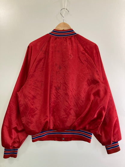 【現状渡し品】【メンズ】 KING LOUIE 80's NYLON STADIUM JACKET キングルイ USA製 ナイロンスタジャン アウター 146-250517-yn-12-min サイズ：M カラー：レッド 万代Net店