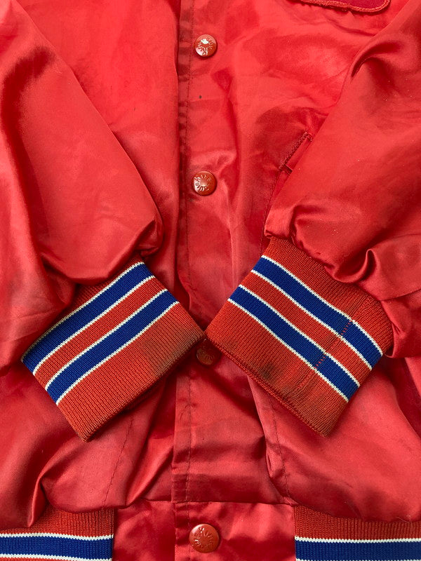 【現状渡し品】【メンズ】 KING LOUIE 80's NYLON STADIUM JACKET キングルイ USA製 ナイロンスタジャン アウター 146-250517-yn-12-min サイズ：M カラー：レッド 万代Net店