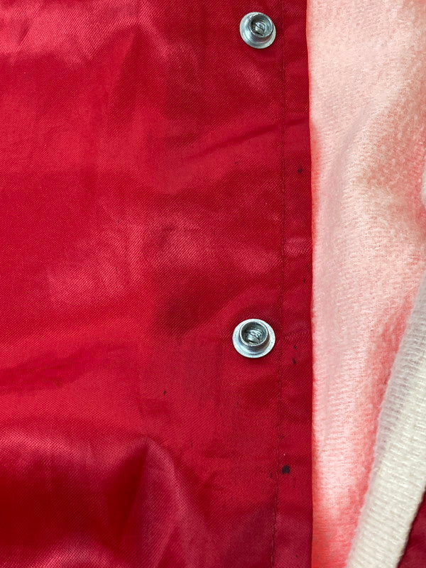 【現状渡し品】【メンズ】 KING LOUIE 80's NYLON STADIUM JACKET キングルイ USA製 ナイロンスタジャン アウター 146-250517-yn-12-min サイズ：M カラー：レッド 万代Net店