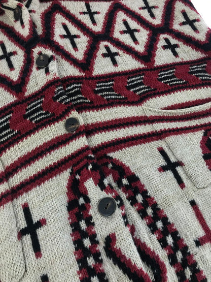 【中古品】【メンズ】 POLO RALPH LAUREN ポロ・ラルフローレン ネイティブ柄 ショールカラーカーディガン 146-251027-na-20-tag サイズ：L カラー：マルチカラー 万代Net店