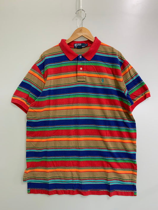 【中古品】【メンズ】 POLO RALPH LAUREN ポロ・ラルフローレン NAVAHO SS POLO SHIRT ポロシャツ 146-250422-AS-16-min サイズ：XL カラー：マルチカラー 万代Net店