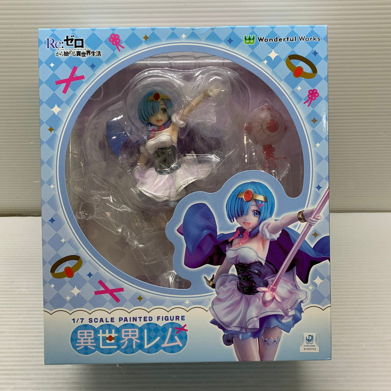 【中古品】 Wonderful Works 異世界レム 1 7スケールフィギュア Re：ゼロから始める異世界生活 053-260407-em-12-min 万代Net店