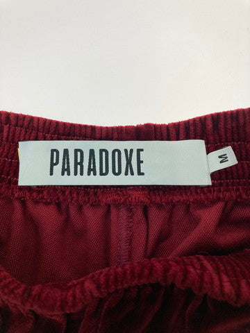 【中古品】【メンズ】 PARADOXE PARIS パラドックスパリス FW23 VELVET BAGGY TRACK PANTS ベルベットバギートラックパンツ 152-250413-ks-14-min サイズ：M 万代Net店