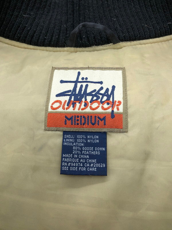 【中古品】【メンズ】 STUSSY OUTDOOR ステューシー アウトドア 90's GOOSE DOWN JACKET 90年代 グースダウンジャケット アウター 142-251028-rt-07-tag サイズ：M カラー：ブラック 万代Net店