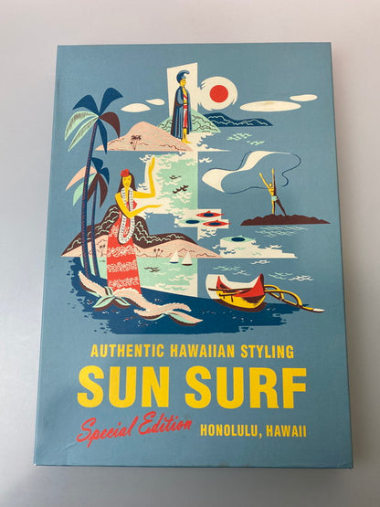 【現状渡し品】【メンズ】 SUN SURF サンサーフ SS20880 SPECIAL EDITION実名復刻DRIFT WOOD SPORTSWEARRAYON L S THE BOYS FESTIVAL Style シャツ トップス 145-250411-ks-44-min カラー：ブラウン系 万代Net店