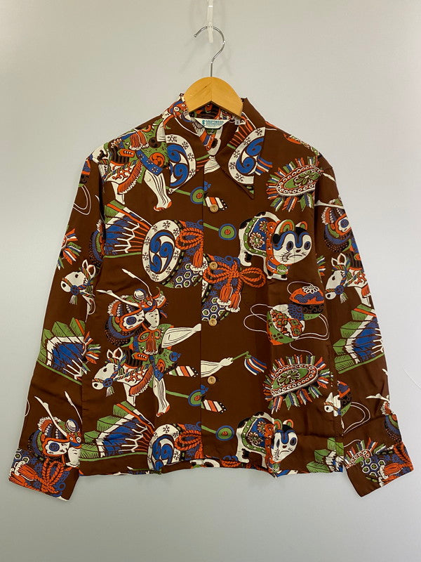 【現状渡し品】【メンズ】 SUN SURF サンサーフ SS20880 SPECIAL EDITION実名復刻DRIFT WOOD SPORTSWEARRAYON L S THE BOYS FESTIVAL Style シャツ トップス 145-250411-ks-44-min カラー：ブラウン系 万代Net店