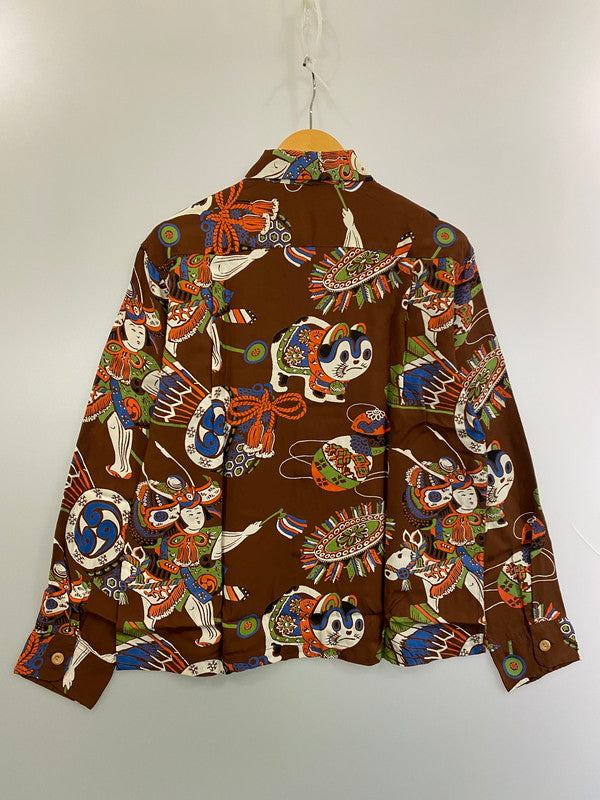 【現状渡し品】【メンズ】 SUN SURF サンサーフ SS20880 SPECIAL EDITION実名復刻DRIFT WOOD SPORTSWEARRAYON L S THE BOYS FESTIVAL Style シャツ トップス 145-250411-ks-44-min カラー：ブラウン系 万代Net店