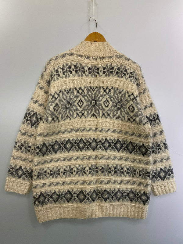 【中古品】【メンズ】 JONES NEW YORK SPORT ジョーンズ ニューヨーク スポーツ モヘア混カウチン ウール ノルディック セーター メンズ アウター 146-250427-em-17-min サイズ：M カラー：ホワイト 万代Net店