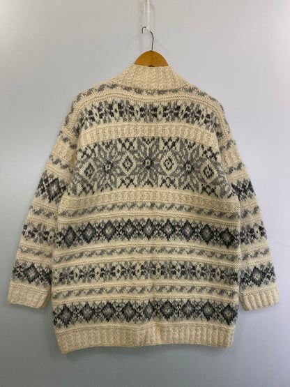 【中古品】【メンズ】 JONES NEW YORK SPORT ジョーンズ ニューヨーク スポーツ モヘア混カウチン ウール ノルディック セーター メンズ アウター 146-250427-em-17-min サイズ：M カラー：ホワイト 万代Net店