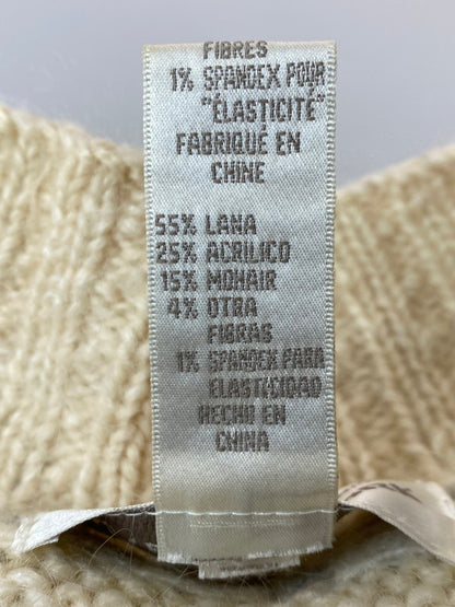 【中古品】【メンズ】 JONES NEW YORK SPORT ジョーンズ ニューヨーク スポーツ モヘア混カウチン ウール ノルディック セーター メンズ アウター 146-250427-em-17-min サイズ：M カラー：ホワイト 万代Net店