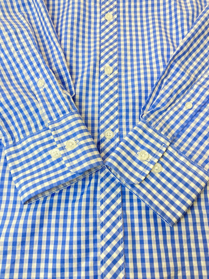 【中古品】【メンズ】 A BATHING APE アベイシングエイプ SHIRT ギンガムチェックシャツ 142-250419-ks-82-min サイズ：L カラー：ライトブルー系 万代Net店