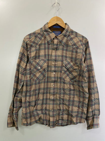 【現状渡し品】【メンズ】 PENDLETON ペンドルトン 70S WESTERN SHIRT ウェスタンシャツ トップス 146-250419-ks-37-min サイズ：L 万代Net店
