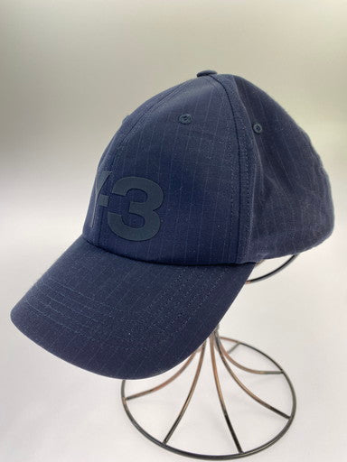 【中古品】【メンズ】 Y-3 ワイスリー RIP STOP LOGO CAP GT6383 ロゴキャップ 帽子 185-250418-yn-19-min カラー：ネイビー 万代Net店