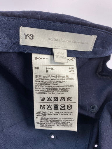 【中古品】【メンズ】 Y-3 ワイスリー RIP STOP LOGO CAP GT6383 ロゴキャップ 帽子 185-250418-yn-19-min カラー：ネイビー 万代Net店