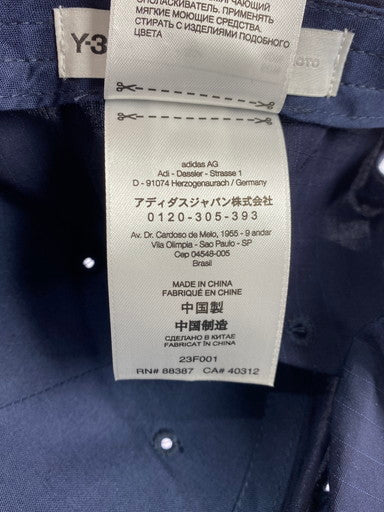 【中古品】【メンズ】 Y-3 ワイスリー RIP STOP LOGO CAP GT6383 ロゴキャップ 帽子 185-250418-yn-19-min カラー：ネイビー 万代Net店