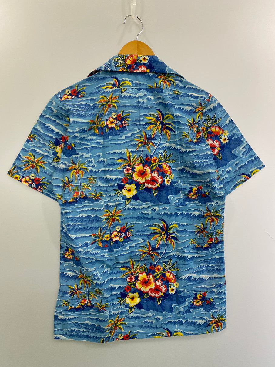 【中古品】【メンズ】 MADE ESPECIALLY メイドエスペシャリィ アロハシャツ ショートスリーブ 146-250422-AS-65-min カラー：ブルー 万代Net店