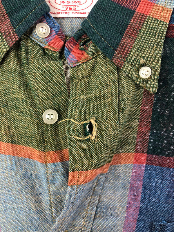 【現状渡し品】【メンズ】 MCGREGOR 765 マクレガー 60's CHECK BD SHIRT 60年代 チェック ボタンダウン シャツ トップス ヴィンテージ 146-260514-rt-15-tagh サイズ：不明 下記参照 カラー：マルチカラー 万代Net店