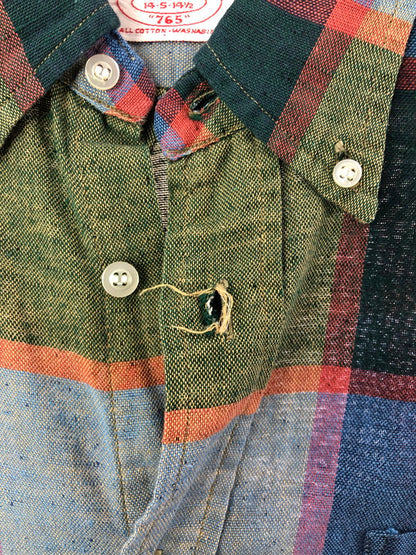 【現状渡し品】【メンズ】 MCGREGOR 765 マクレガー 60's CHECK BD SHIRT 60年代 チェック ボタンダウン シャツ トップス ヴィンテージ 146-260514-rt-15-tagh サイズ：不明 下記参照 カラー：マルチカラー 万代Net店