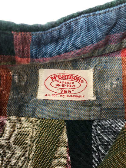 【現状渡し品】【メンズ】 MCGREGOR 765 マクレガー 60's CHECK BD SHIRT 60年代 チェック ボタンダウン シャツ トップス ヴィンテージ 146-260514-rt-15-tagh サイズ：不明 下記参照 カラー：マルチカラー 万代Net店