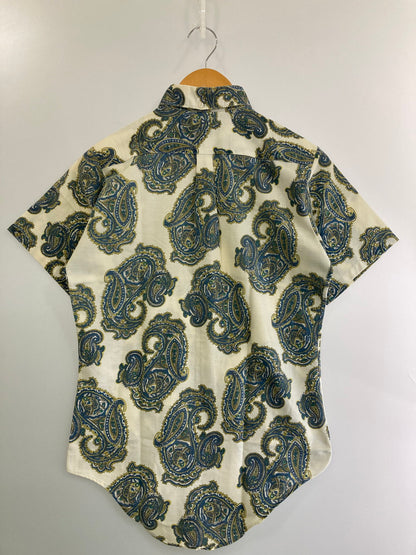 【中古品】【メンズ】 TOWNCRAFT タウンクラフト 60'S PAISLEY BD SHIRT ショートスリーブ 146-250415-AS-24-min サイズ：18 カラー：ホワイト/グリーン系 万代Net店