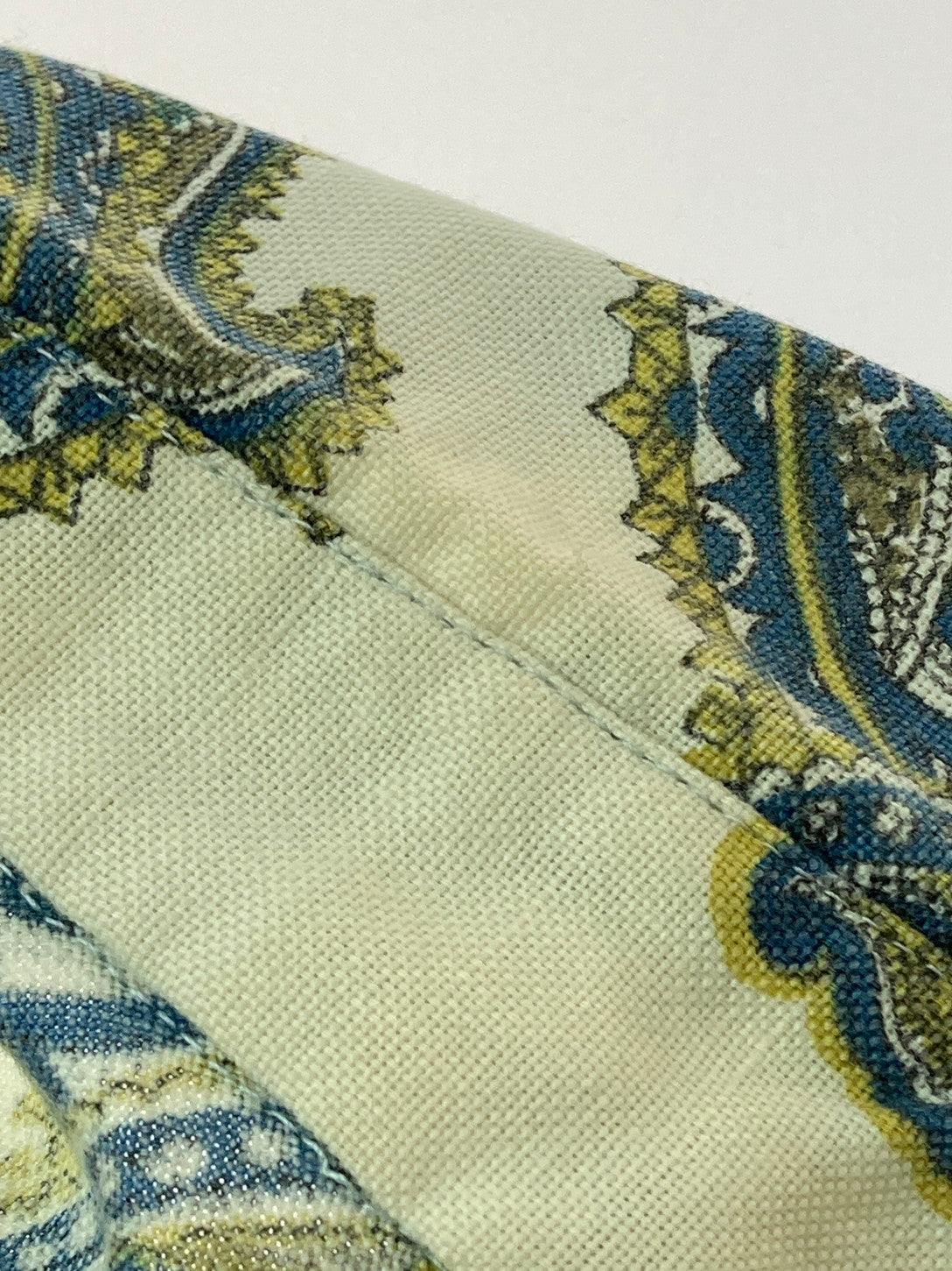 【中古品】【メンズ】 TOWNCRAFT タウンクラフト 60'S PAISLEY BD SHIRT ショートスリーブ 146-250415-AS-24-min サイズ：18 カラー：ホワイト/グリーン系 万代Net店