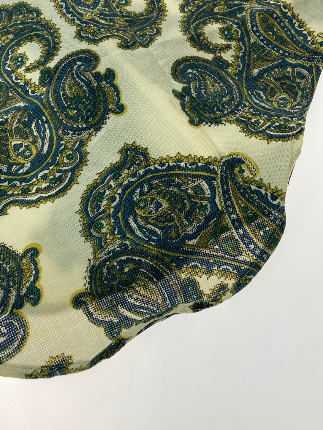 【中古品】【メンズ】 TOWNCRAFT タウンクラフト 60'S PAISLEY BD SHIRT ショートスリーブ 146-250415-AS-24-min サイズ：18 カラー：ホワイト/グリーン系 万代Net店
