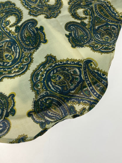 【中古品】【メンズ】 TOWNCRAFT タウンクラフト 60'S PAISLEY BD SHIRT ショートスリーブ 146-250415-AS-24-min サイズ：18 カラー：ホワイト/グリーン系 万代Net店