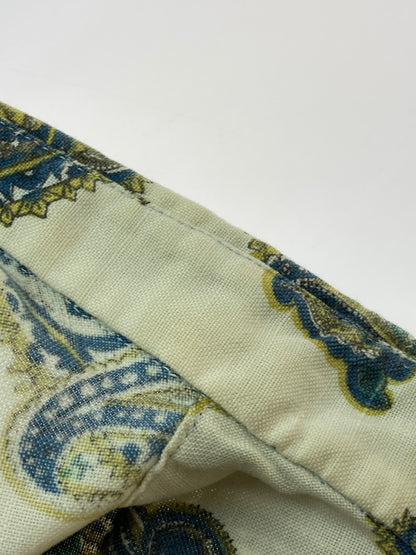 【中古品】【メンズ】 TOWNCRAFT タウンクラフト 60'S PAISLEY BD SHIRT ショートスリーブ 146-250415-AS-24-min サイズ：18 カラー：ホワイト/グリーン系 万代Net店