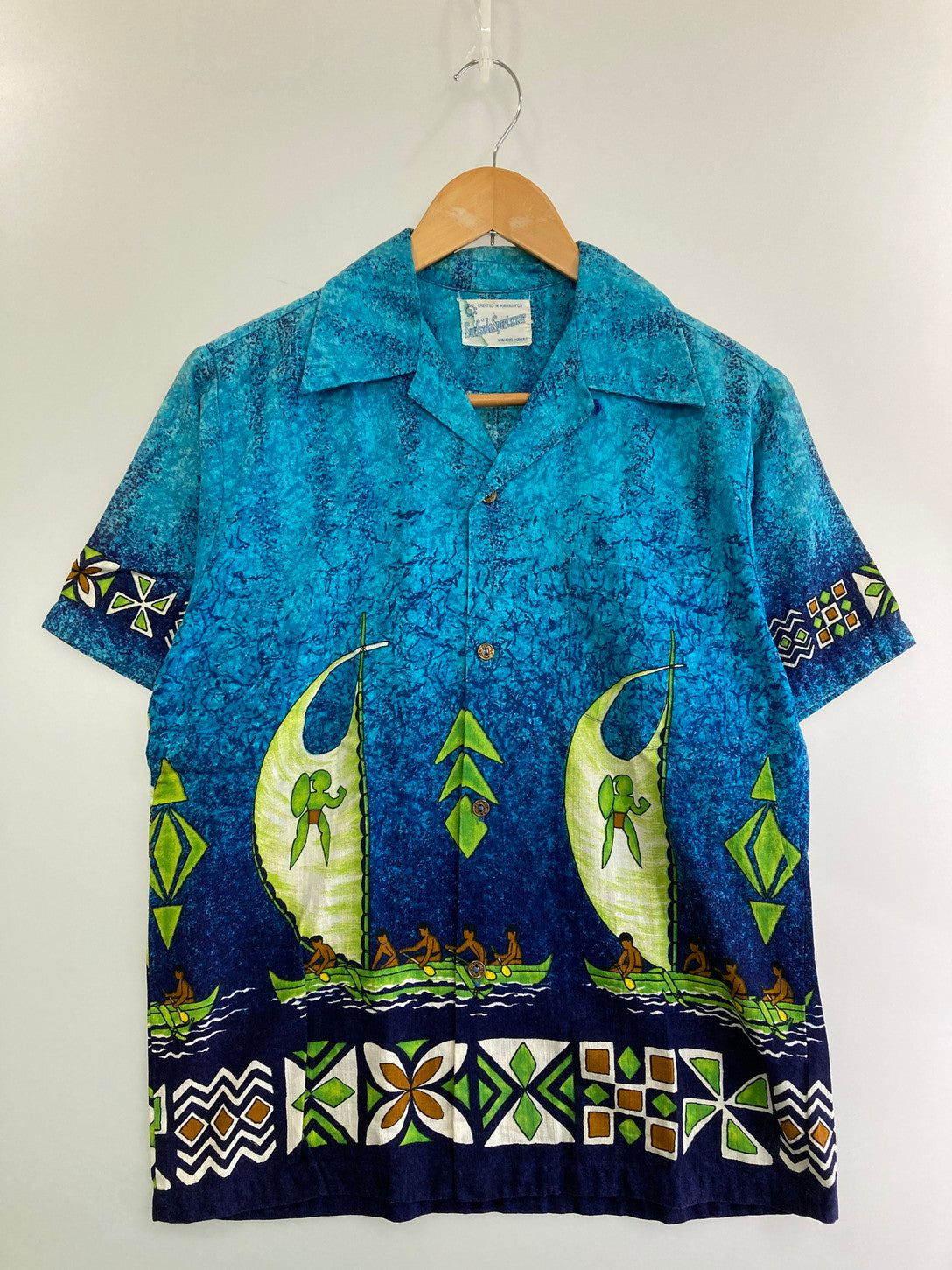 【中古品】【メンズ】 SURFSIDE SPORTSWEAR サーフサイドスポーツウエア 60'S アロハシャツ ショートスリーブ 146-250415-AS-26-min カラー：ブルー 万代Net店