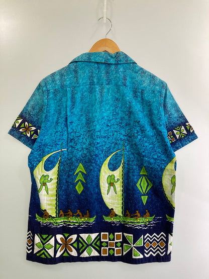 【中古品】【メンズ】 SURFSIDE SPORTSWEAR サーフサイドスポーツウエア 60'S アロハシャツ ショートスリーブ 146-250415-AS-26-min カラー：ブルー 万代Net店