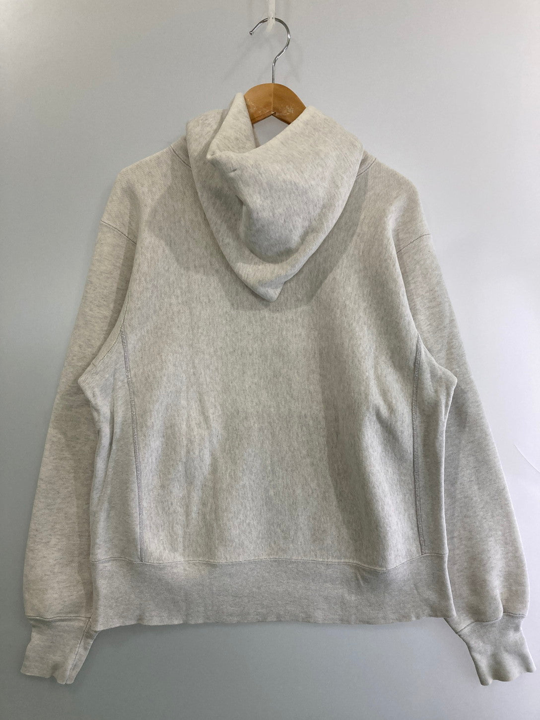 【中古品】【メンズ】 Champion チャンピオン 70'S 最初期単色タグ REVERSE WEAVE HOODIE "T.U.A.D" プルオーバーパーカー 146-250414-AS-1-min サイズ：L カラー：グレー 万代Net店