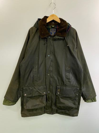 【現状渡し品】【メンズ】 HARDY ハーディー HOUSE OF HARDY イングランド製 オイルドジャケット 146-250419-ks-01-min サイズ：M カラー：カーキ 万代Net店