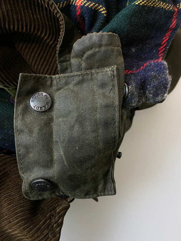 【現状渡し品】【メンズ】 HARDY ハーディー HOUSE OF HARDY イングランド製 オイルドジャケット 146-250419-ks-01-min サイズ：M カラー：カーキ 万代Net店