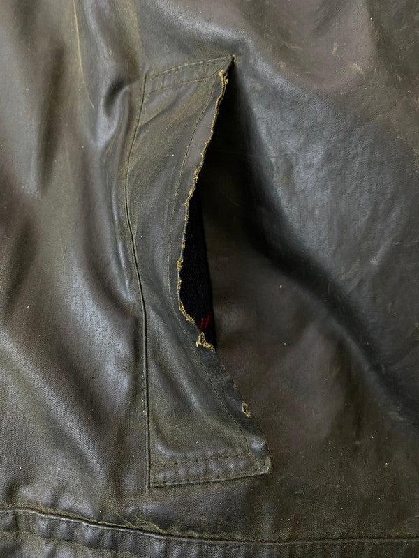 【現状渡し品】【メンズ】 HARDY ハーディー HOUSE OF HARDY イングランド製 オイルドジャケット 146-250419-ks-01-min サイズ：M カラー：カーキ 万代Net店