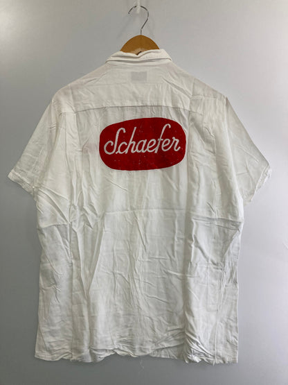 【中古品】【メンズ】 AMBERLEY アンバーリー 60'S BOWLING SHIRT ショートスリーブ 146-250415-AS-27-min サイズ：L カラー：ホワイト 万代Net店