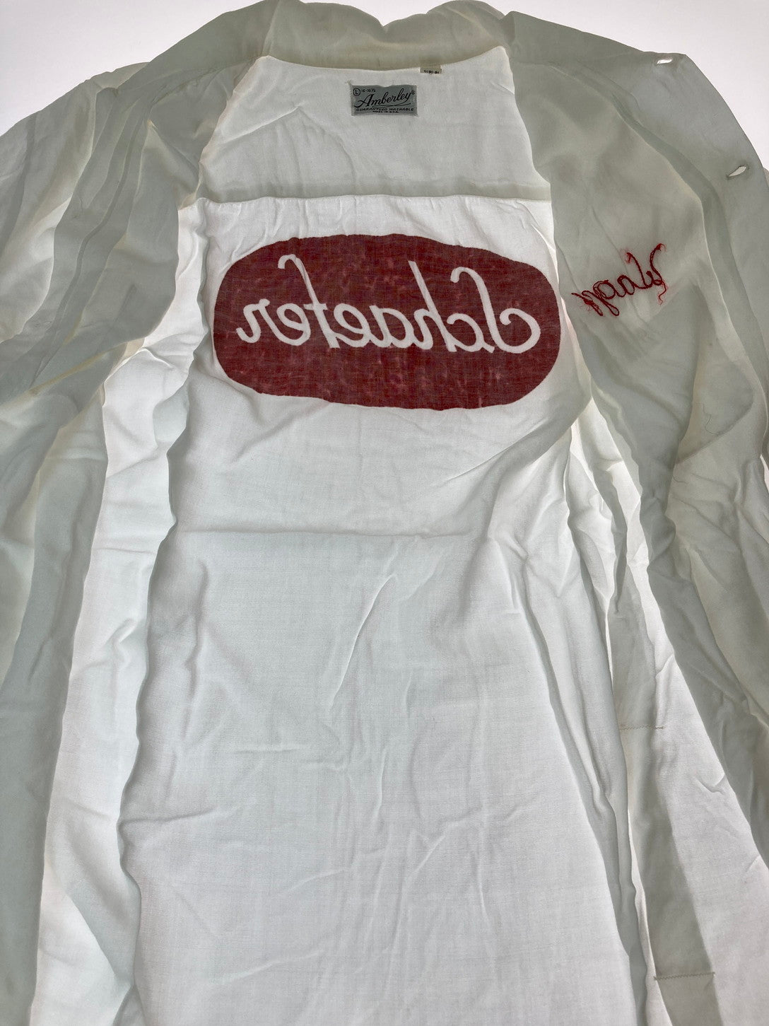 【中古品】【メンズ】 AMBERLEY アンバーリー 60'S BOWLING SHIRT ショートスリーブ 146-250415-AS-27-min サイズ：L カラー：ホワイト 万代Net店