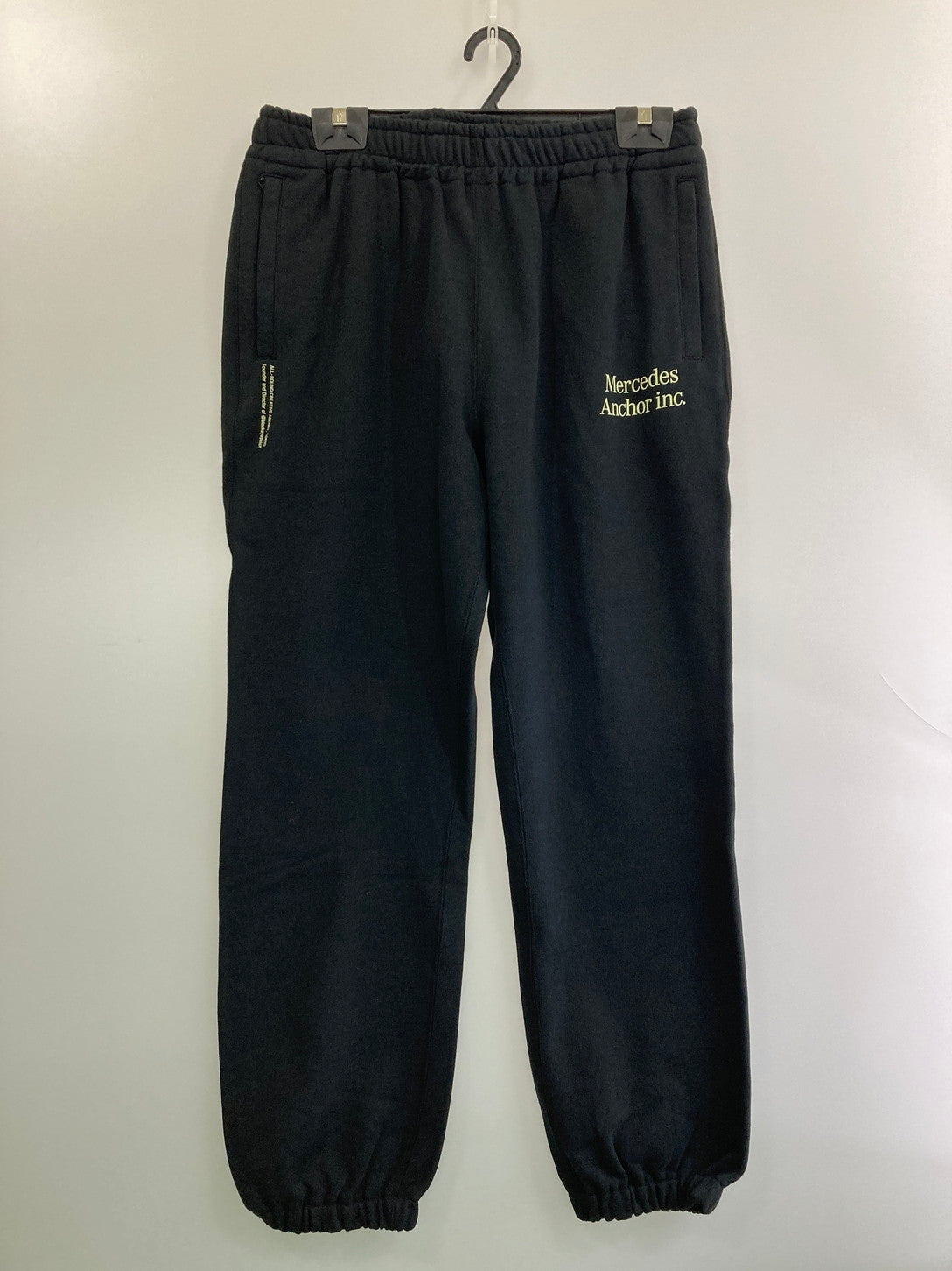 【中古美品】【メンズ】 MERCEDES ANCHOR INC メルセデスアンカーインク SWEAT PANTS ボトムス スウェット 153-250415-AS-36-min サイズ：XL カラー：ブラック 万代Net店