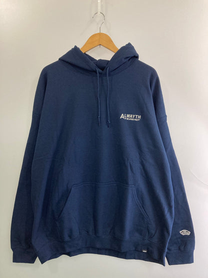 【中古品】【メンズ】 ALWAYTH オルウェイズ ×VANS LOGO HOODIE フーディ 142-250414-ks-02-min サイズ：XXL カラー：ネイビー 万代Net店