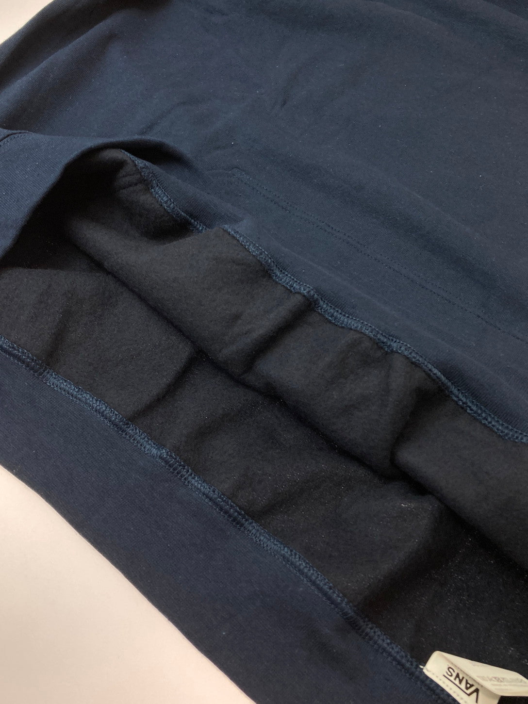 【中古品】【メンズ】 ALWAYTH オルウェイズ ×VANS LOGO HOODIE フーディ 142-250414-ks-02-min サイズ：XXL カラー：ネイビー 万代Net店