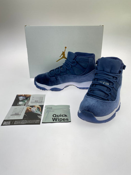 【中古品】【レディース】 NIKE ナイキ WOMEN'S AIR JORDAN 11 AR0715-441 ウィメンズ エア ジョーダン 11 スニーカー 靴 160-250422-yn-11-min サイズ：22.5cm US5.5 カラー：MIDNIGHT NAVY/METALLIC SILVER 万代Net店