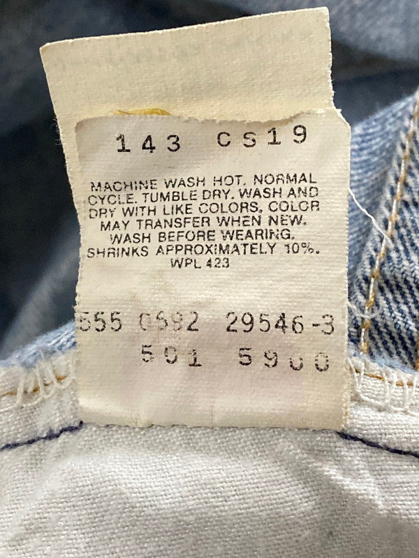 【現状渡し品】【メンズ】 Levi's リーバイス 90'S 501 DENIM PANTS バレンシア工場 90年代 501 デニム パンツ ジーンズ ボトムス ジーパン 157-250728-em-17-min サイズ：W30×L36 カラー：インディゴブルー 万代Net店