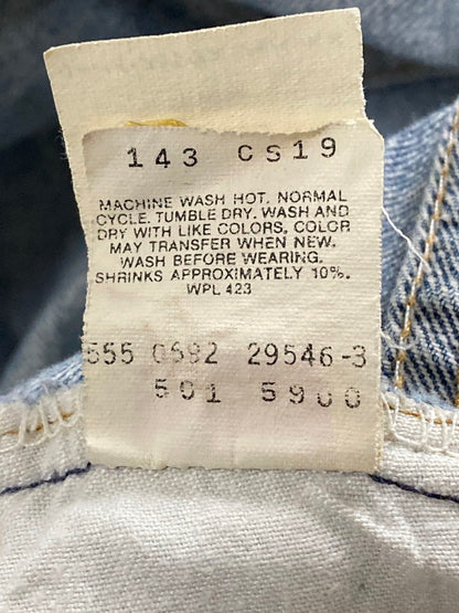 【現状渡し品】【メンズ】 Levi's リーバイス 90'S 501 DENIM PANTS バレンシア工場 90年代 501 デニム パンツ ジーンズ ボトムス ジーパン 157-250728-em-17-min サイズ：W30×L36 カラー：インディゴブルー 万代Net店