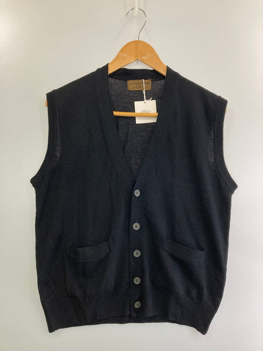 【中古美品】【メンズ】 LAUTREAMONT MEN KNIT VEST ロートレアモン メン ニットベスト トップス 140-250422-yn-17-min サイズ：M カラー：ブラック 万代Net店