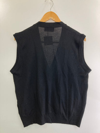 【中古美品】【メンズ】 LAUTREAMONT MEN KNIT VEST ロートレアモン メン ニットベスト トップス 140-250422-yn-17-min サイズ：M カラー：ブラック 万代Net店