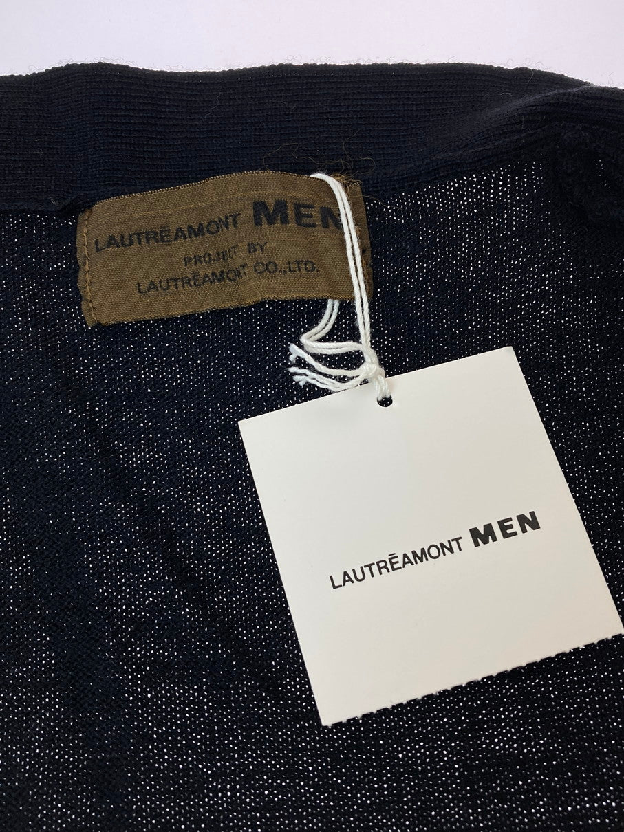 【中古美品】【メンズ】 LAUTREAMONT MEN KNIT VEST ロートレアモン メン ニットベスト トップス 140-250422-yn-17-min サイズ：M カラー：ブラック 万代Net店