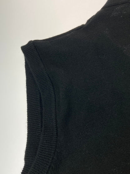 【中古美品】【メンズ】 LAUTREAMONT MEN KNIT VEST ロートレアモン メン ニットベスト トップス 140-250422-yn-17-min サイズ：M カラー：ブラック 万代Net店